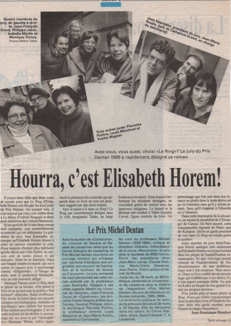 Hourra, c’est Elisabeth Horem !